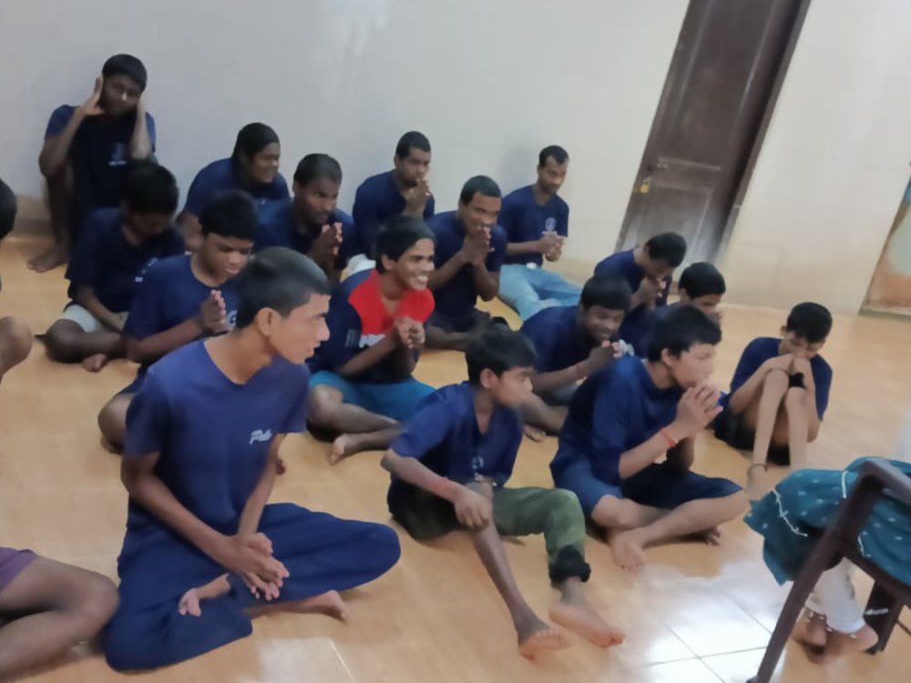 Panankattangudi Special School residents and staff