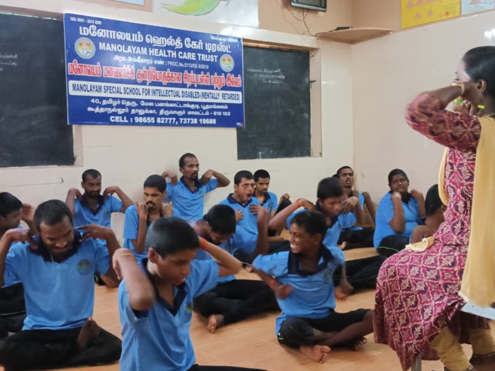 Panankattangudi Special School residents and staff