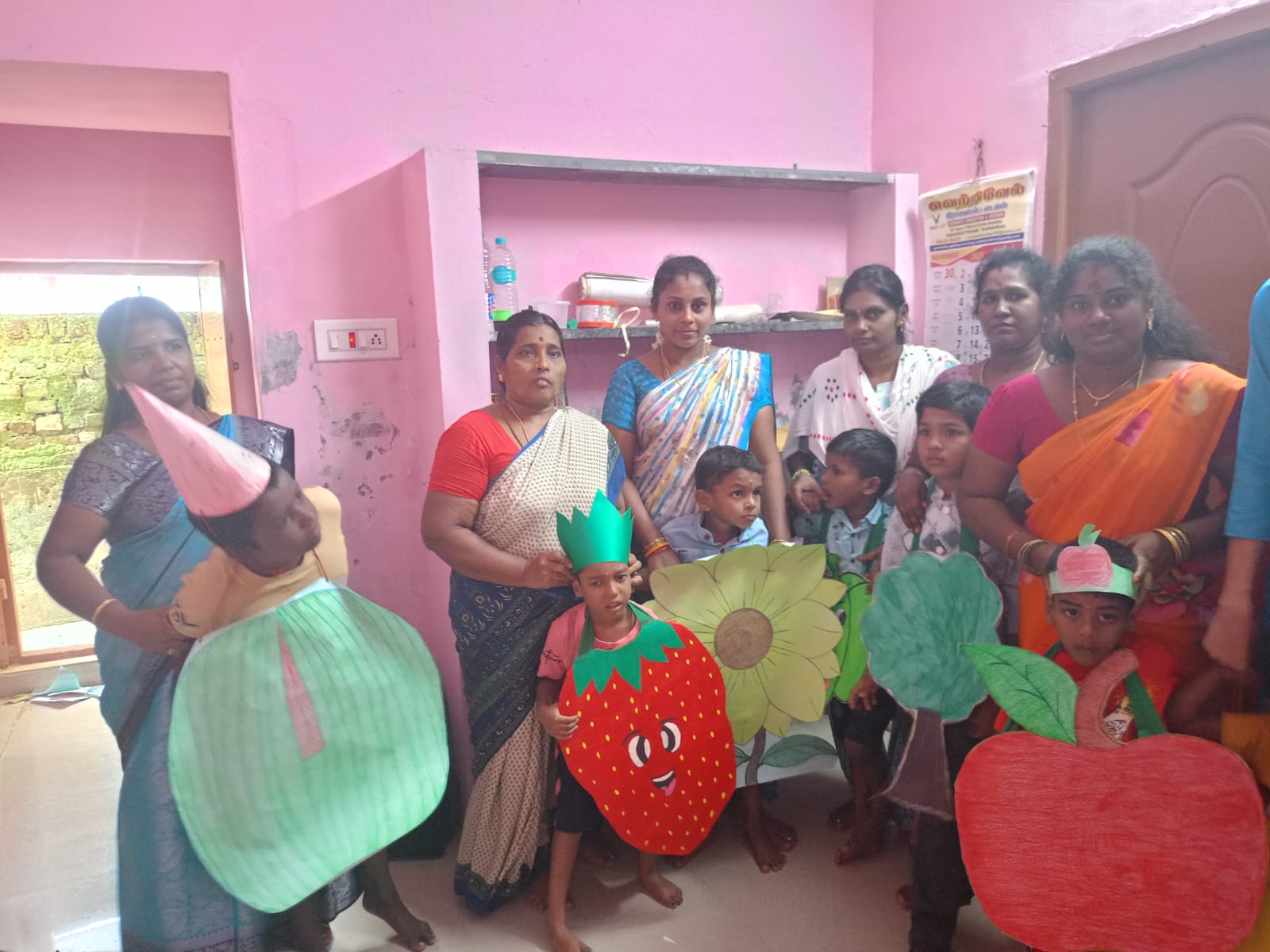 Celebration with children and caregivers